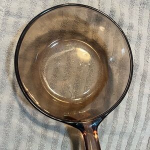 Anchor Hocking glass brown pot